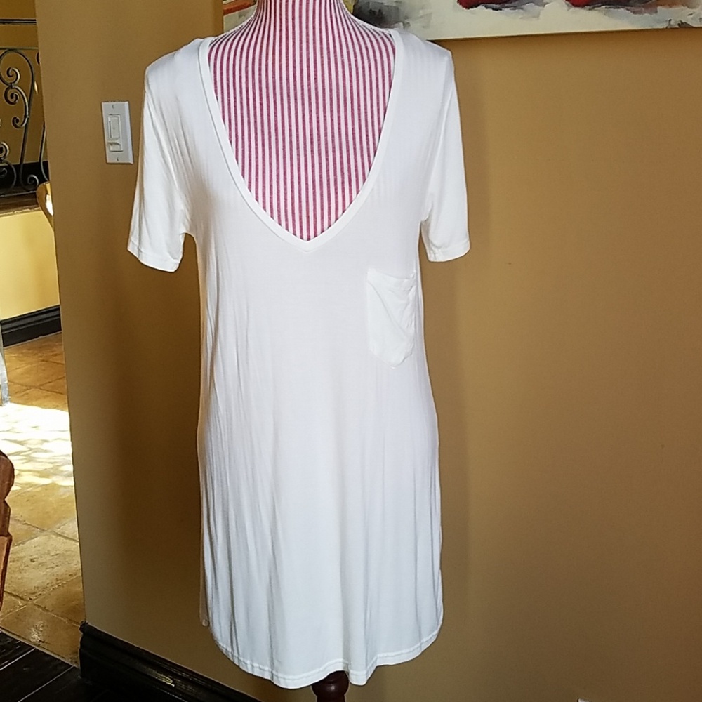 👕Boyfriend V-neck tee shirt dress NWOT